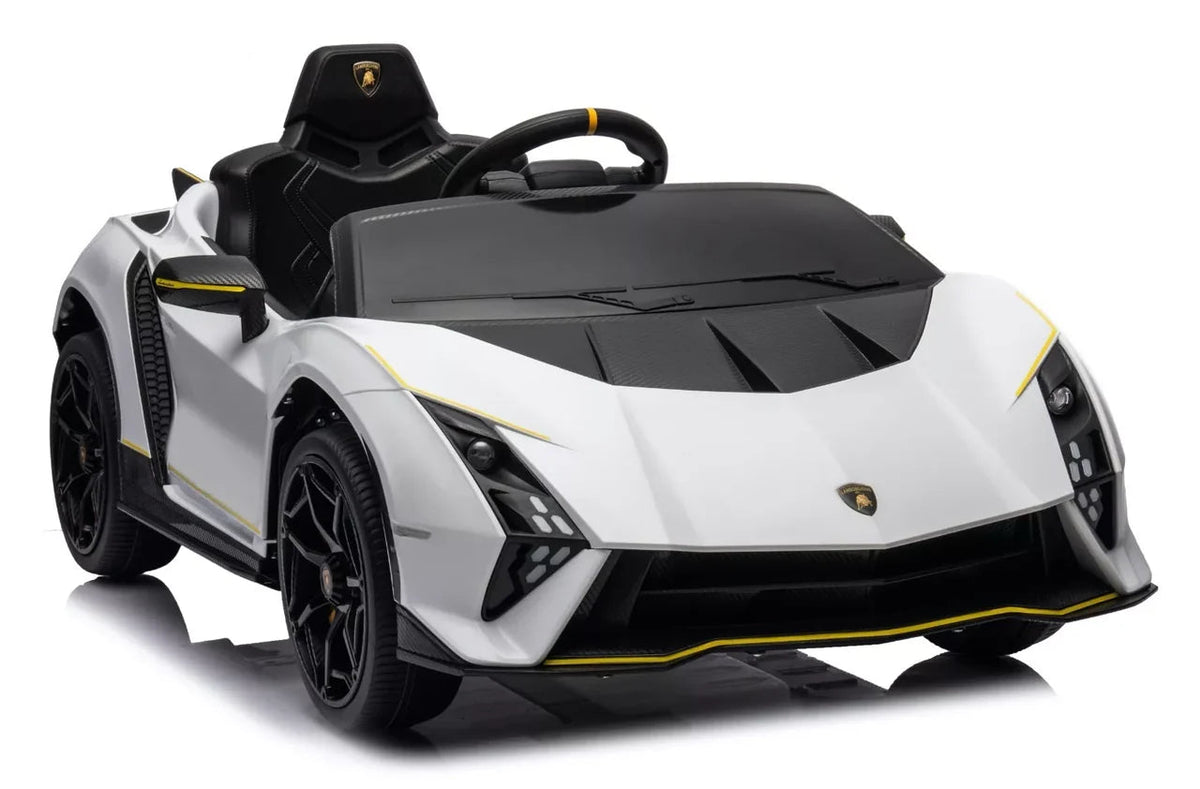 Kids Official White Lamborghini Autentica 12v Electric Ride on Car - SGP Garden Ltd