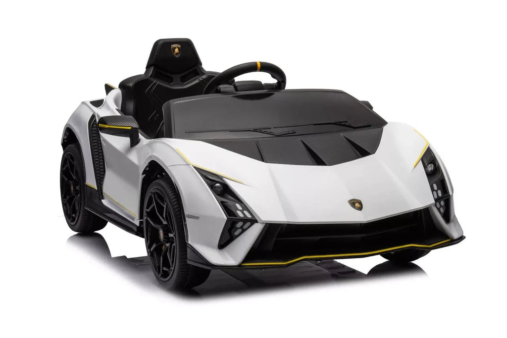 Kids Official White Lamborghini Autentica 12v Electric Ride on Car - SGP Garden Ltd