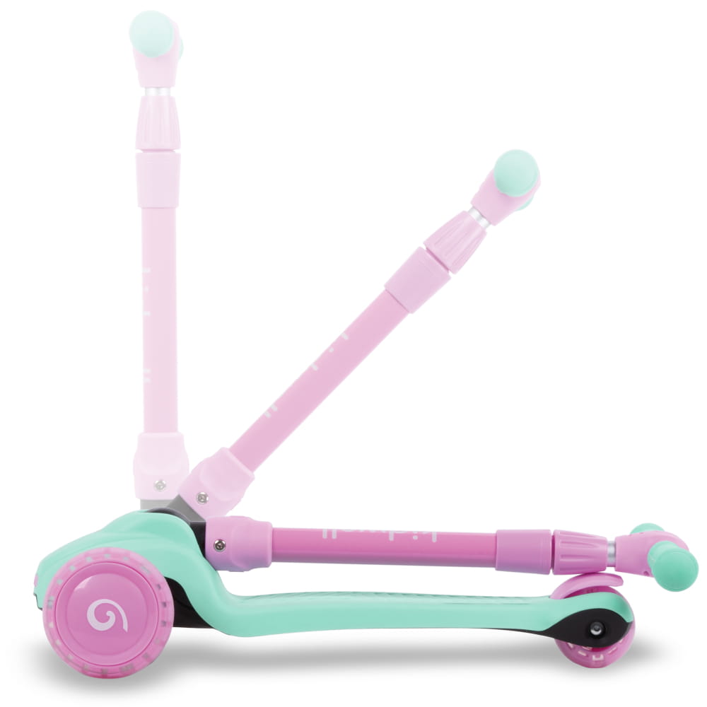 Kidwell JAX Folding 3-Wheel Scooter with LED Light-Up Wheels – Kids Ages 3+ (2 Colours) - SGP Garden Ltd