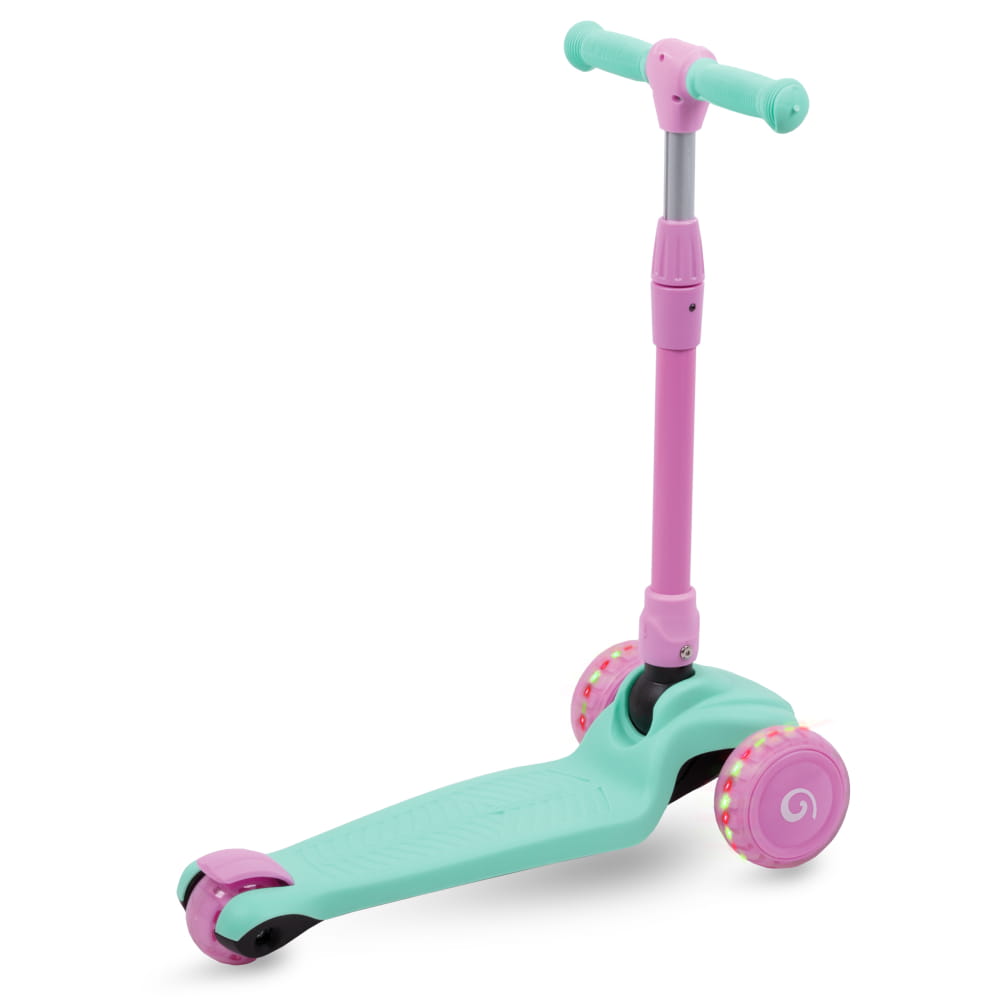 Kidwell JAX Folding 3-Wheel Scooter with LED Light-Up Wheels – Kids Ages 3+ (2 Colours) - SGP Garden Ltd