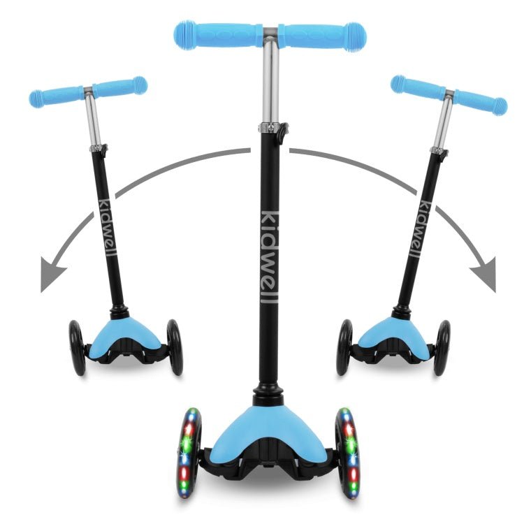 Kidwell UNO Blue & City 3-Wheel Balance Scooter with LED Light-Up Wheels – Kids Ages 3+ - SGP Garden Ltd