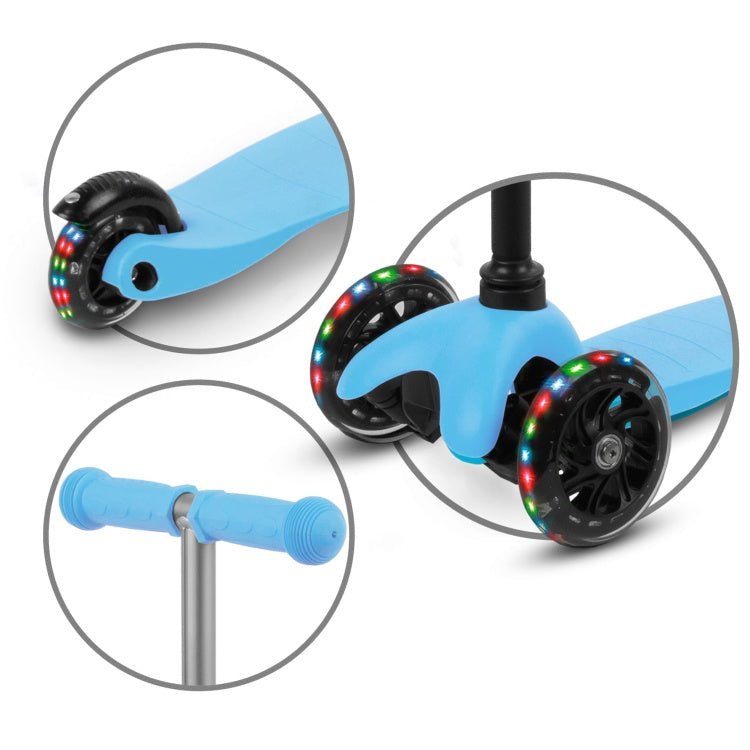 Kidwell UNO Blue & City 3-Wheel Balance Scooter with LED Light-Up Wheels – Kids Ages 3+ - SGP Garden Ltd