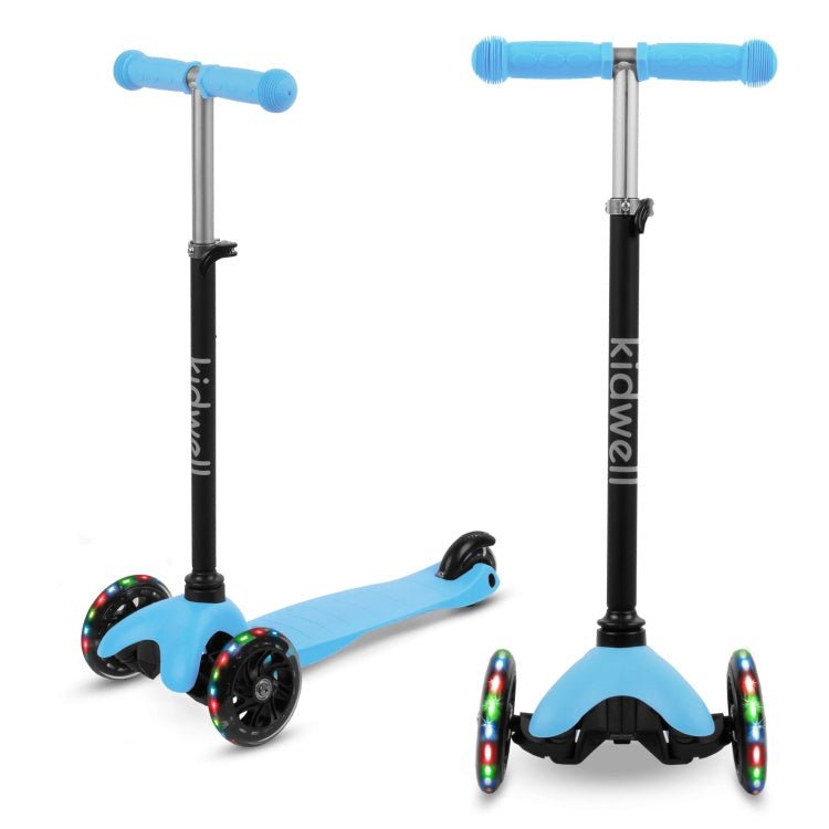 Kidwell UNO Blue & City 3-Wheel Balance Scooter with LED Light-Up Wheels – Kids Ages 3+ - SGP Garden Ltd