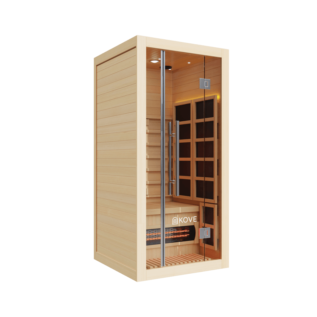 KOVE Full Spectrum Infrared Sauna – 1 Person - SGP Garden Ltd