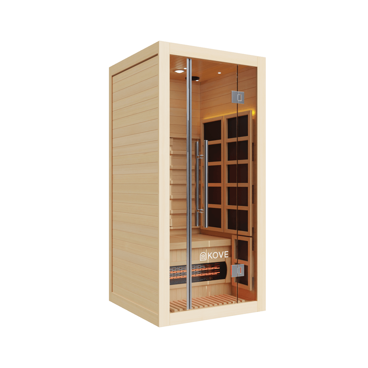 KOVE Full Spectrum Infrared Sauna – 1 Person - SGP Garden Ltd