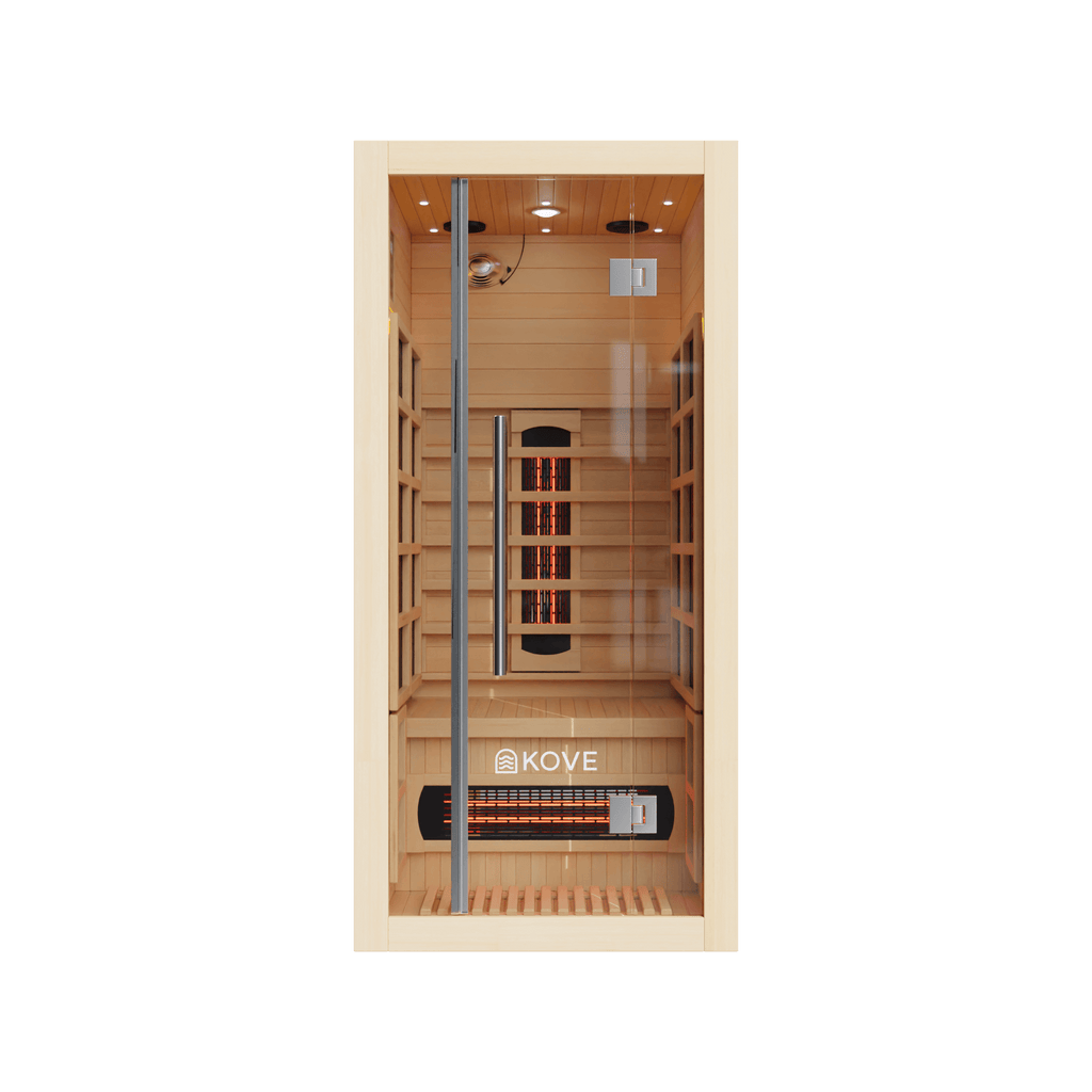 KOVE Full Spectrum Infrared Sauna – 1 Person - SGP Garden Ltd