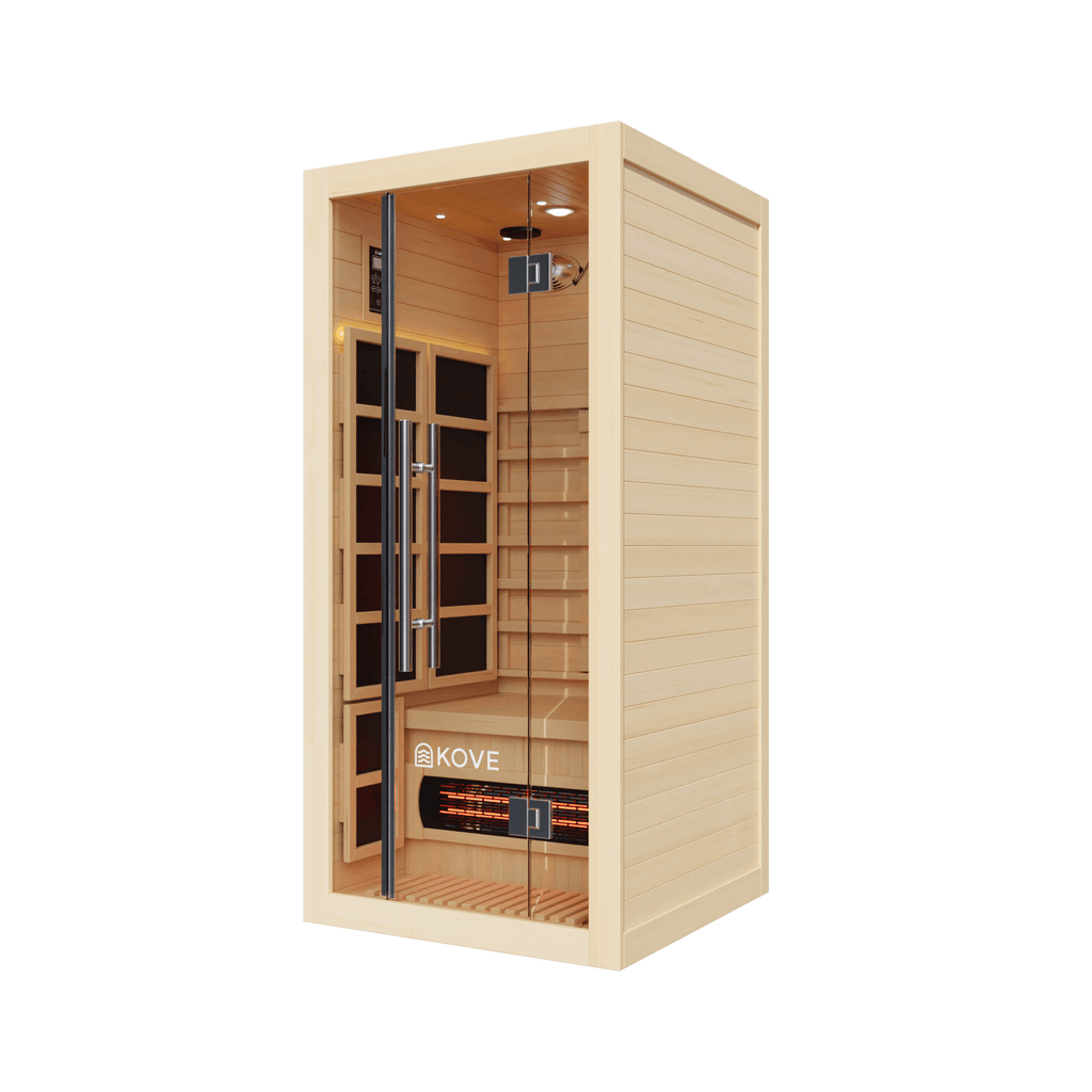KOVE Full Spectrum Infrared Sauna – 1 Person - SGP Garden Ltd