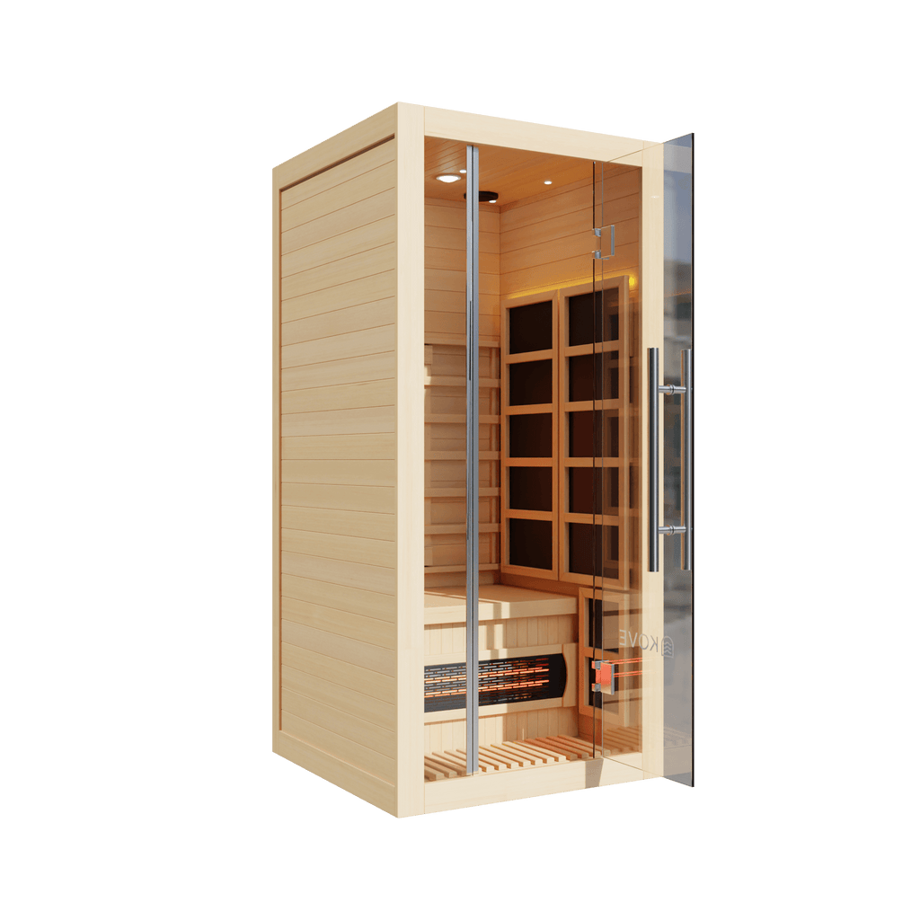 KOVE Full Spectrum Infrared Sauna – 1 Person - SGP Garden Ltd