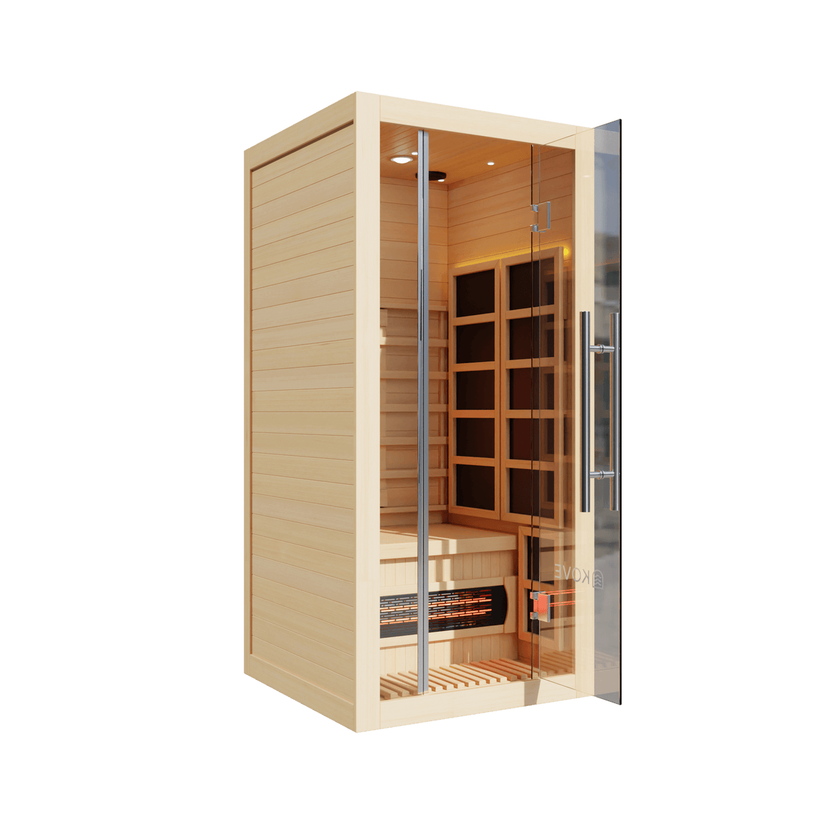KOVE Full Spectrum Infrared Sauna – 1 Person - SGP Garden Ltd