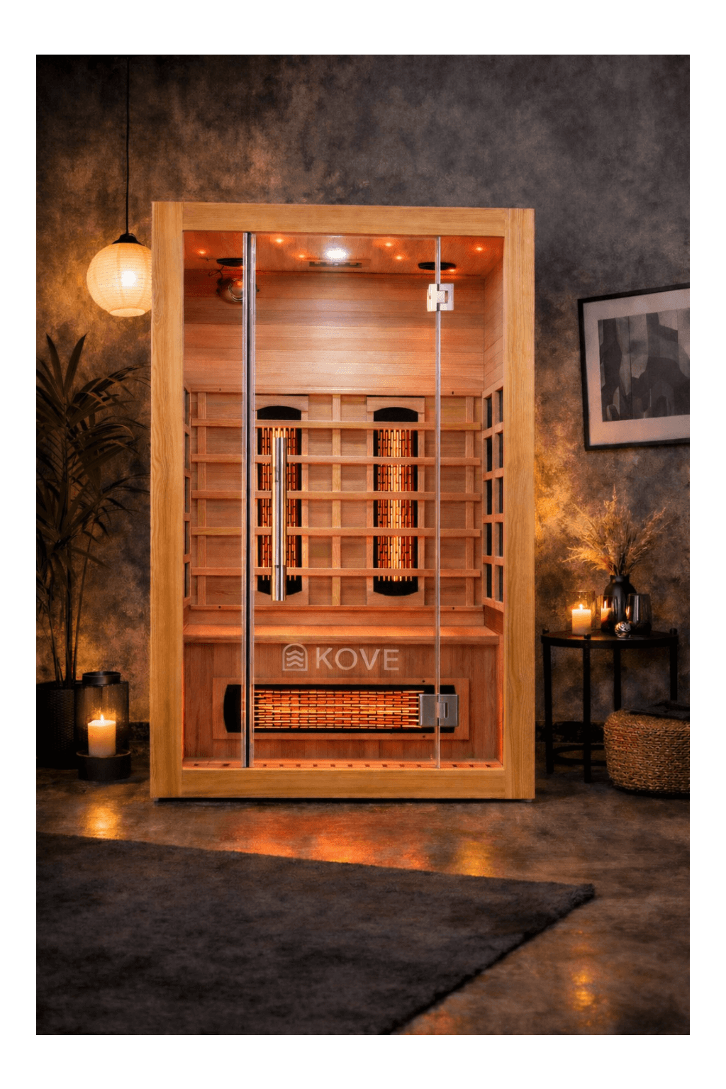 KOVE Full Spectrum Infrared Sauna – 2 Person - SGP Garden Ltd