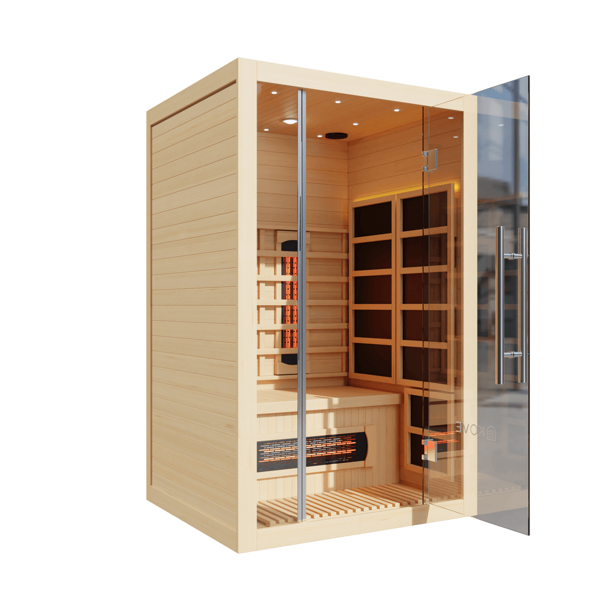 KOVE Full Spectrum Infrared Sauna – 2 Person - SGP Garden Ltd