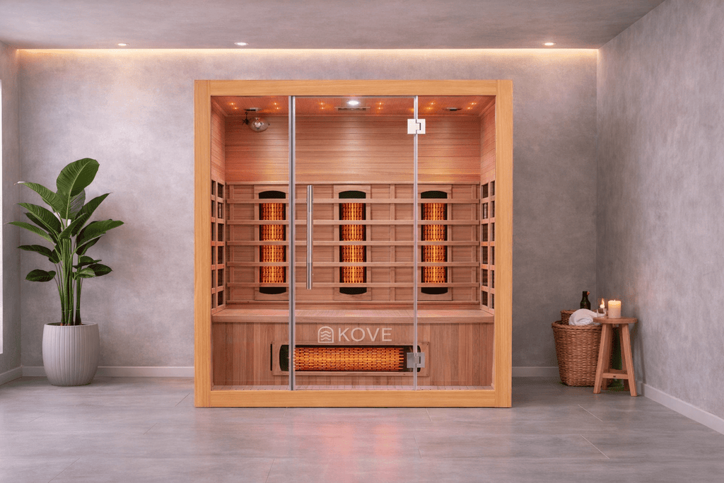 KOVE Full Spectrum Infrared Sauna – 3 Person - SGP Garden Ltd
