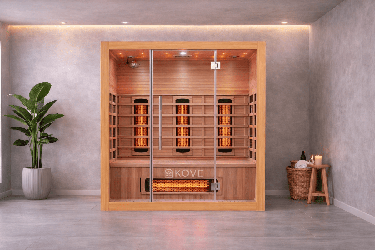 KOVE Full Spectrum Infrared Sauna – 3 Person - SGP Garden Ltd