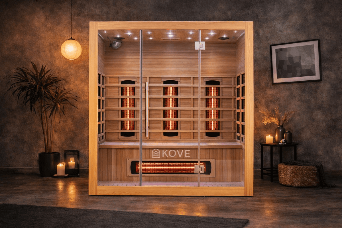 KOVE Full Spectrum Infrared Sauna – 3 Person - SGP Garden Ltd