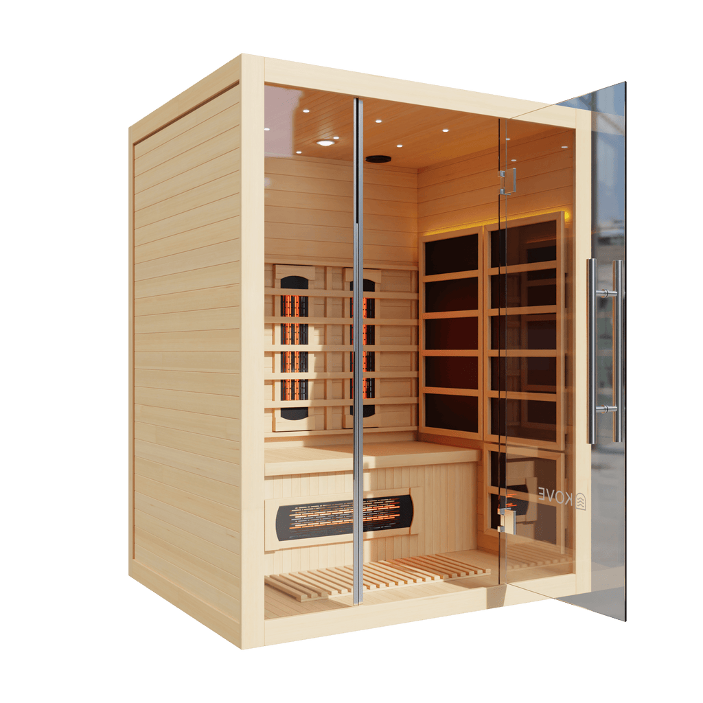 KOVE Full Spectrum Infrared Sauna – 3 Person - SGP Garden Ltd
