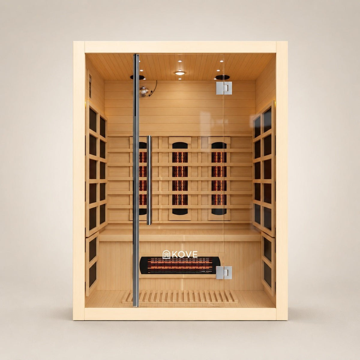 KOVE Full Spectrum Infrared Sauna – 3 Person - SGP Garden Ltd