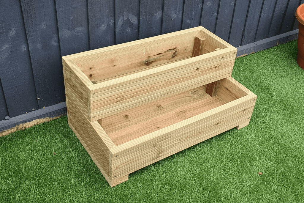 L-Shaped 2 Tier Decking planter - SGP Garden Ltd