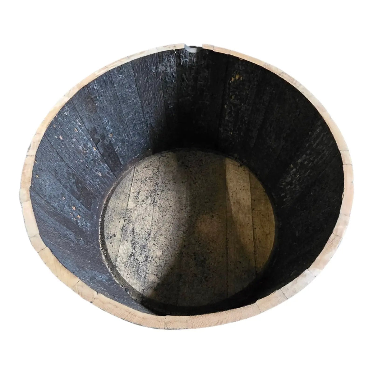 Large Oak Reclaimed Whisky Barrel Planter Pot 50cm Outdoor Garden Decor Patio - SGP Garden Ltd