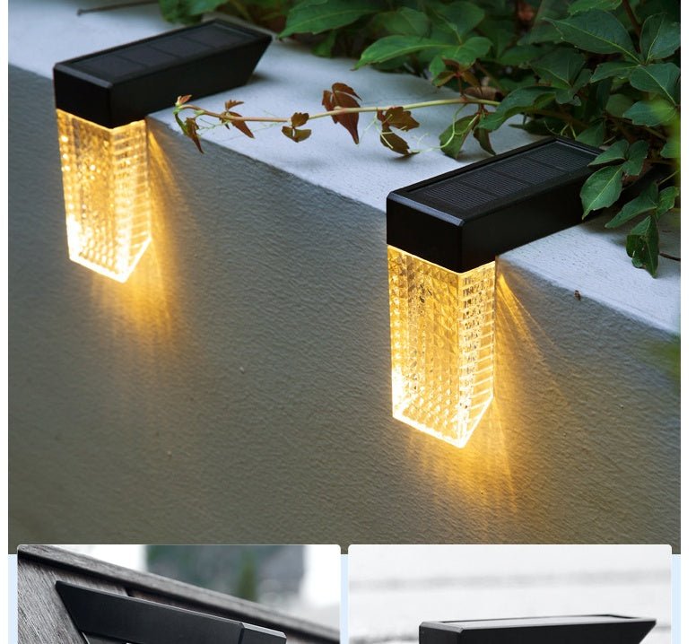 LED Solar Stairs Lights Outdoor Lighting Waterproof Step Deck Light Fence Railing Garden Yard Decoration - SGP Garden Ltd