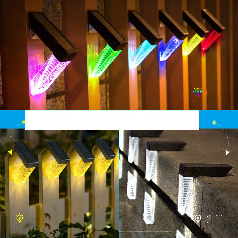 LED Solar Stairs Lights Outdoor Lighting Waterproof Step Deck Light Fence Railing Garden Yard Decoration - SGP Garden Ltd