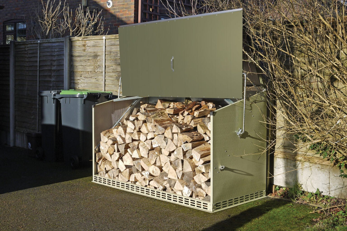 LogGuard Metal Log Store – Secure, Weatherproof Firewood Storage - SGP Garden Ltd