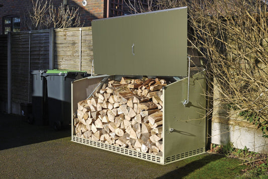 LogGuard Metal Log Store – Secure, Weatherproof Firewood Storage - SGP Garden Ltd