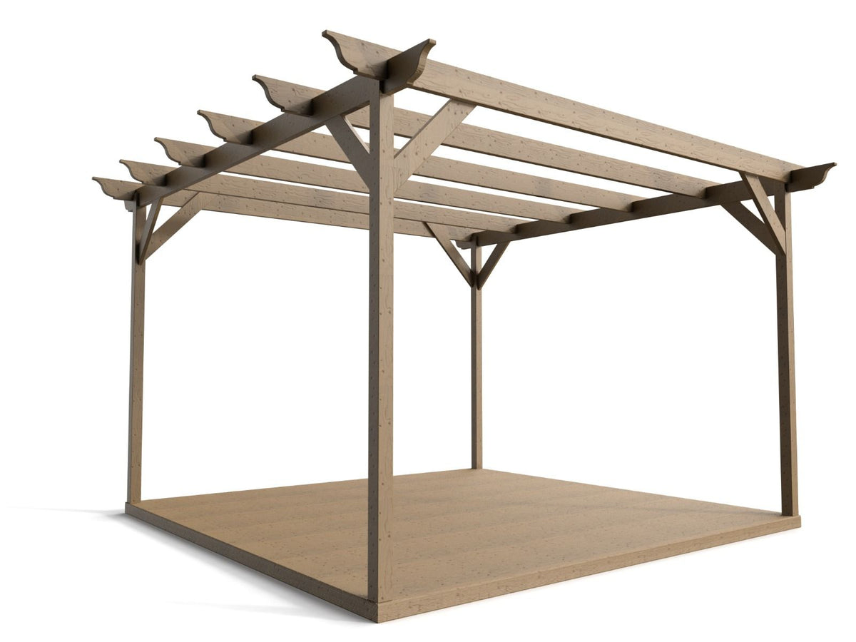 Longhorn Wooden Pergola and Decking Kit - SGP Garden Ltd