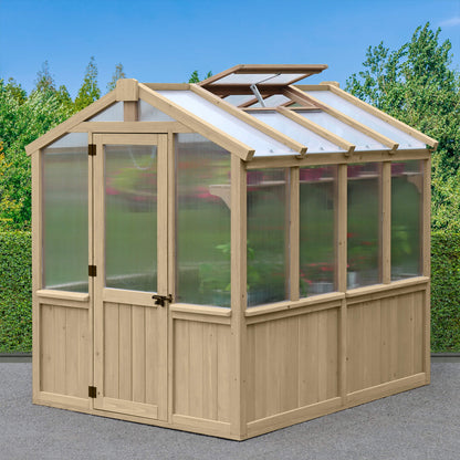 Meridian Wooden Greenhouse 6.7ft x 7.8ft (2m x 2.4m) - SGP Garden Ltd