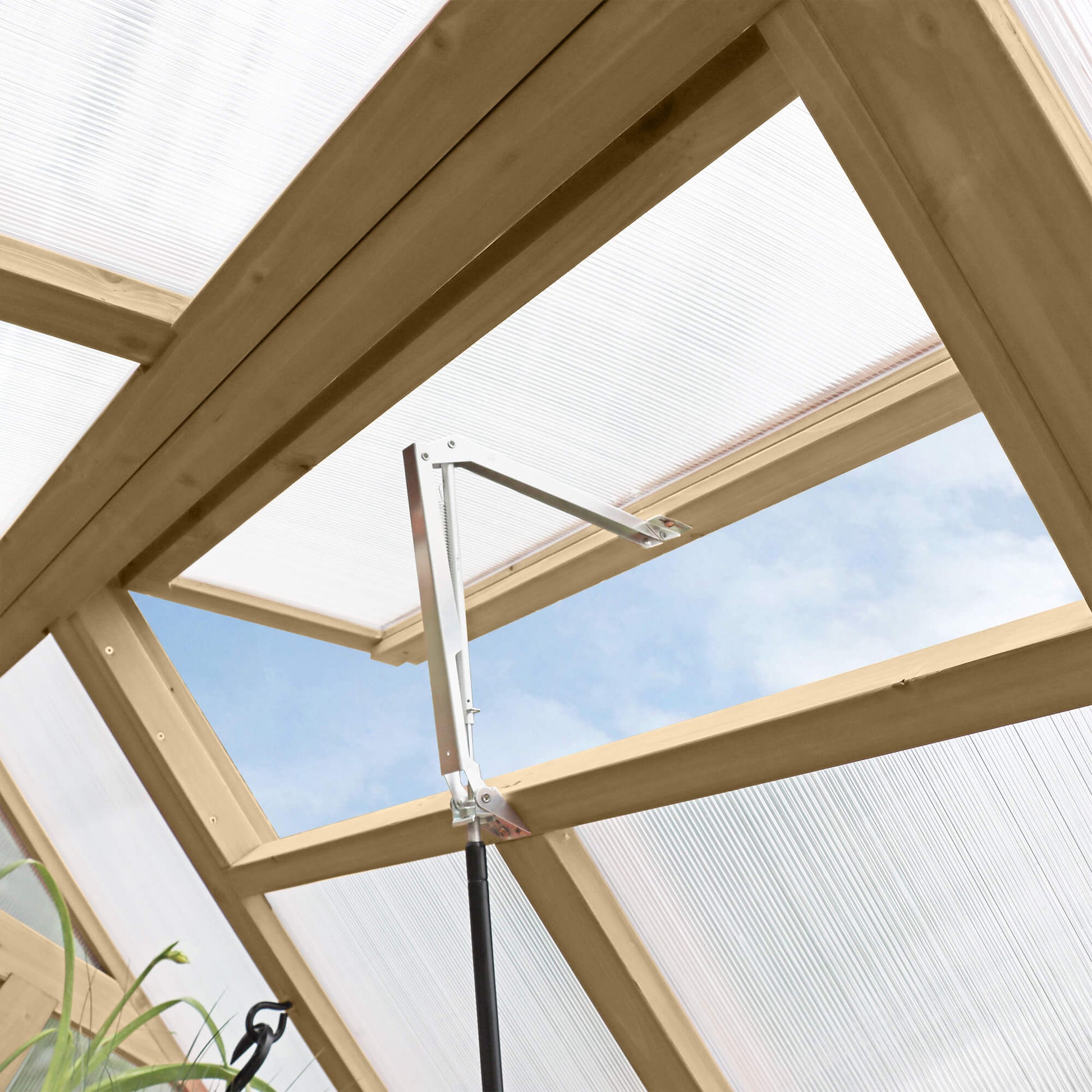 Meridian Wooden Greenhouse 6.7ft x 7.8ft (2m x 2.4m) - SGP Garden Ltd