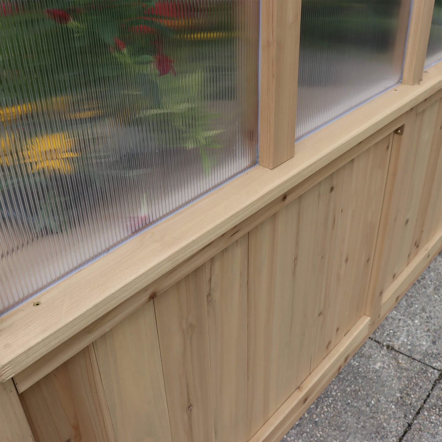 Meridian Wooden Greenhouse 6.7ft x 7.8ft (2m x 2.4m) - SGP Garden Ltd