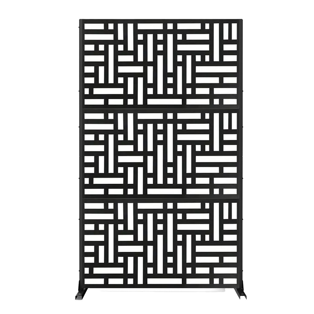 Metal Indoor/Outdoor Privacy Screen 90cm x 180cm - Maze - SGP Garden Ltd