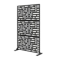 Metal Indoor/Outdoor Privacy Screen 90cm x 180cm - Maze - SGP Garden Ltd