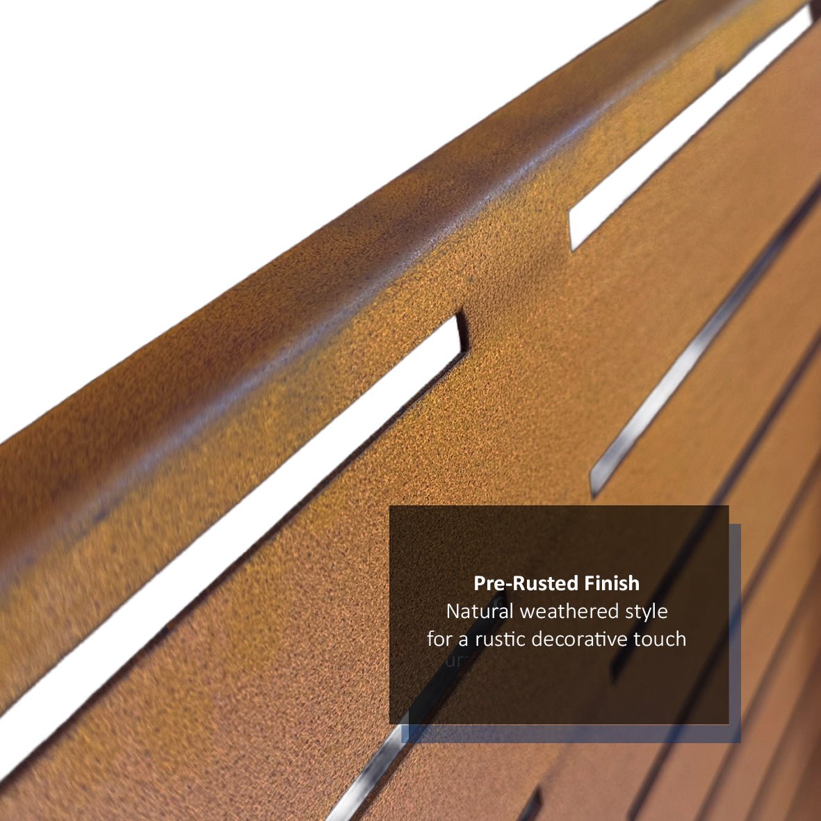 Metal Indoor/Outdoor Privacy Screen 90cm x 180cm - Slats - SGP Garden Ltd