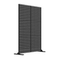 Metal Indoor/Outdoor Privacy Screen 90cm x 180cm - Slats - SGP Garden Ltd