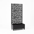 Metal Indoor/Outdoor Privacy Screen with Plant Pot - Maze - SGP Garden Ltd