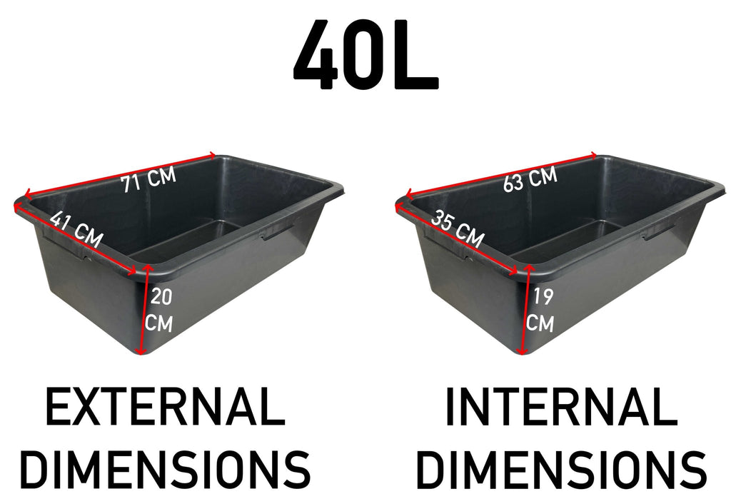 Mixing Tub 40L Outdoor Watering Kit DIY Workshop Accessory - SGP Garden Ltd