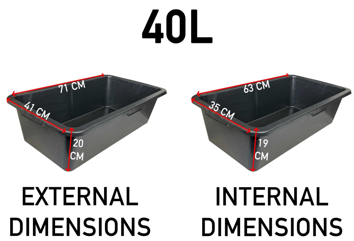 Mixing Tub 40L Outdoor Watering Kit DIY Workshop Accessory - SGP Garden Ltd