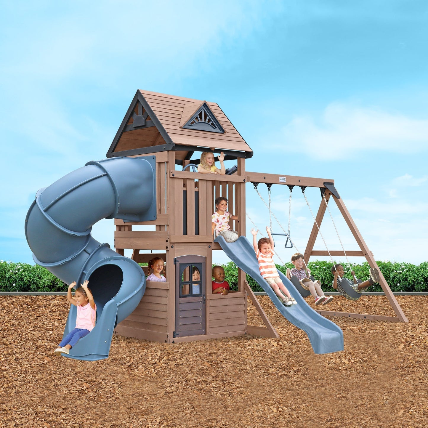 Mountain Peak Wooden Climbing Frame - SGP Garden Ltd