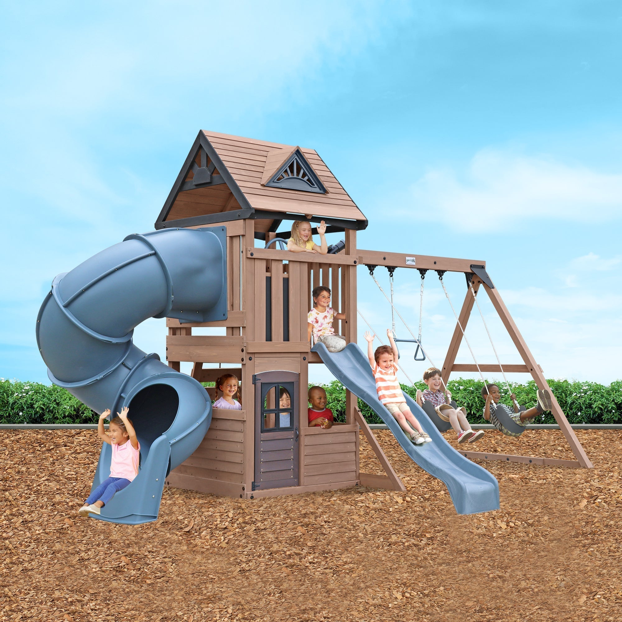 Mountain Peak Wooden Climbing Frame - SGP Garden Ltd