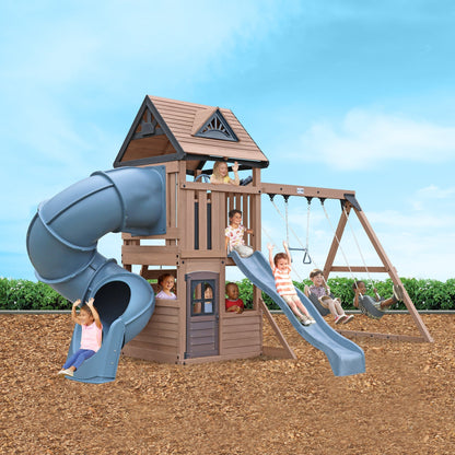 Mountain Peak Wooden Climbing Frame - SGP Garden Ltd