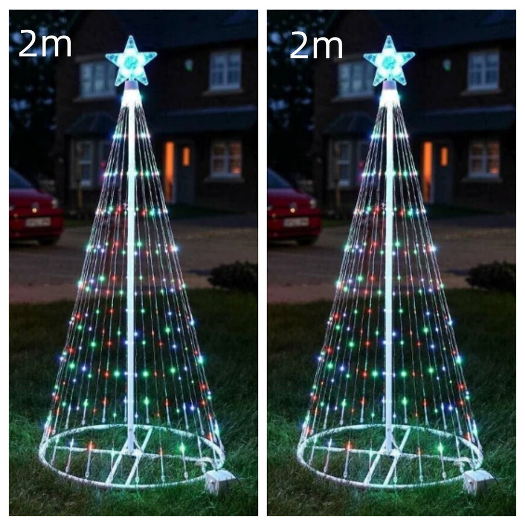 Multi Color LED Animated Outdoor Christmas Tree Lights Christmas Lights Christmas Garden Countryard Decorations - SGP Garden Ltd