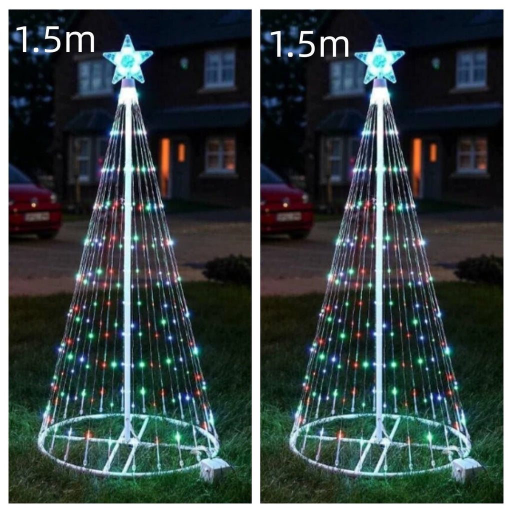 Multi Color LED Animated Outdoor Christmas Tree Lights Christmas Lights Christmas Garden Countryard Decorations - SGP Garden Ltd