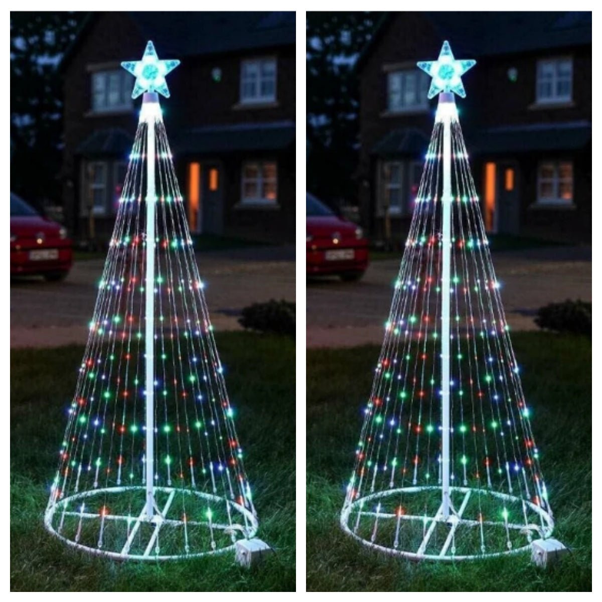 Multi Color LED Animated Outdoor Christmas Tree Lights Christmas Lights Christmas Garden Countryard Decorations - SGP Garden Ltd