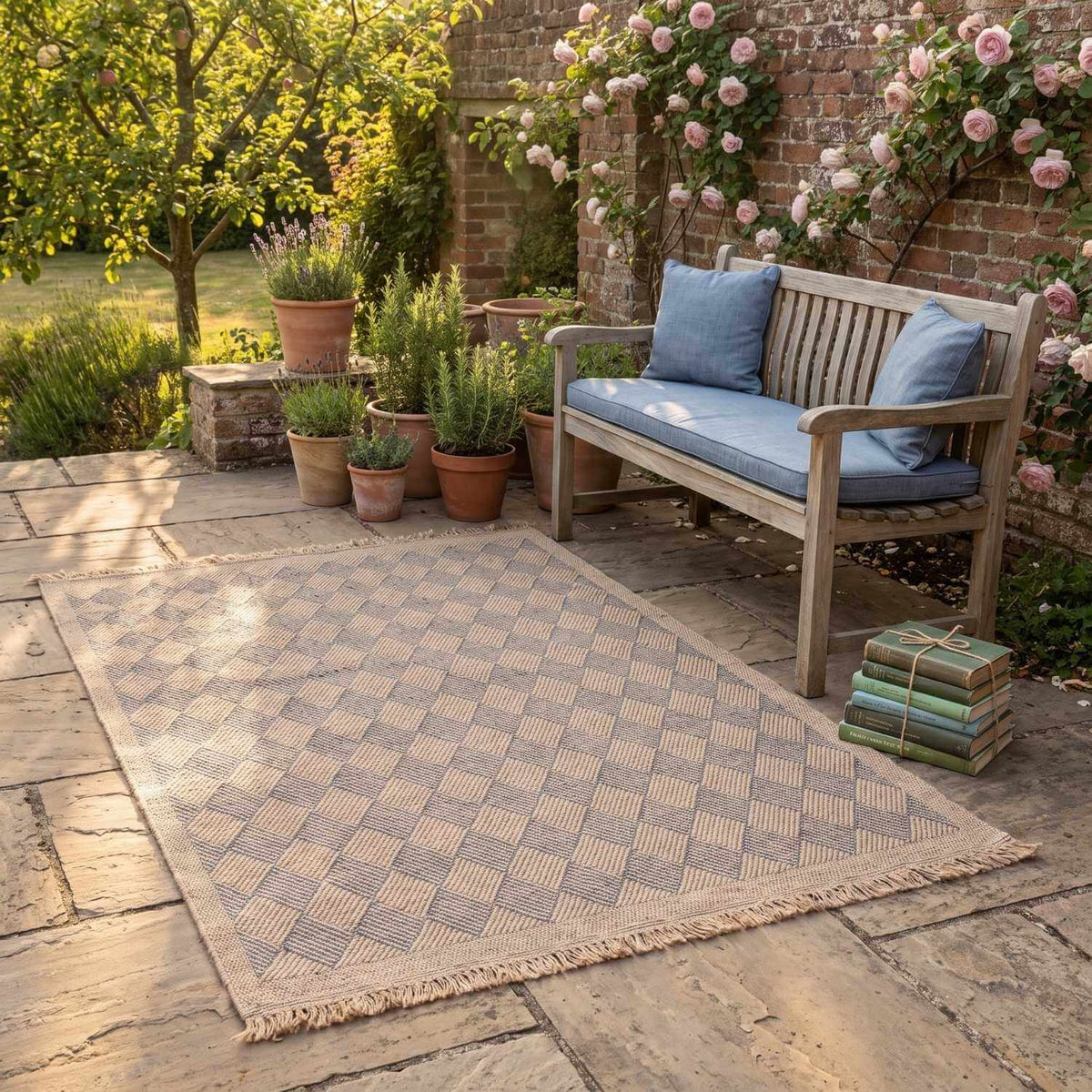 Nature Outdoor Rug Blue | 5300B - SGP Garden Ltd