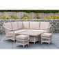 Norfolk Leisure Cotswold Mini Corner Set With Stools And Square Adjustable Table - SGP Garden Ltd