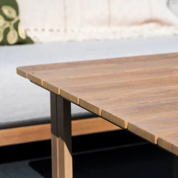 Norfolk Leisure Darlington Wood‑Look Aluminium Corner Set - SGP Garden Ltd