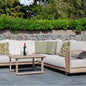 Norfolk Leisure Darlington Wood‑Look Aluminium Corner Set - SGP Garden Ltd