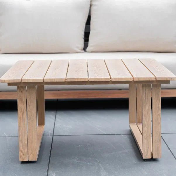 Norfolk Leisure Darlington Wood‑Look Aluminium Corner Set - SGP Garden Ltd