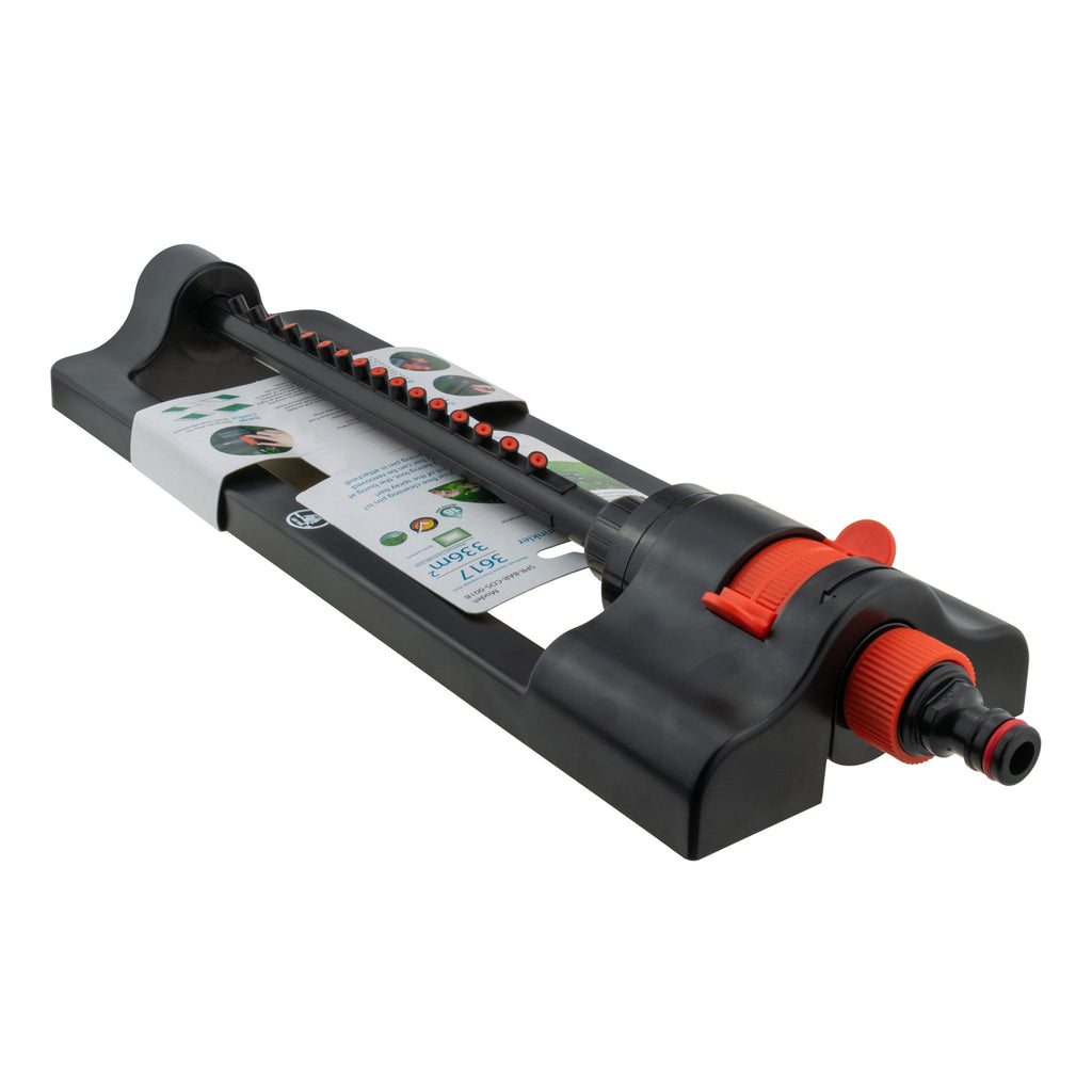 Oscillating Sprinkler Cost Wise Black Orange Outdoor Watering Kit Lawn Sprinkler - SGP Garden Ltd