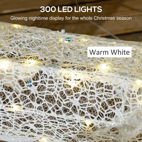 Outsunny 3-Piece 300 LED Light Lighted Christmas Reindeer Family Decoration - SGP Garden Ltd